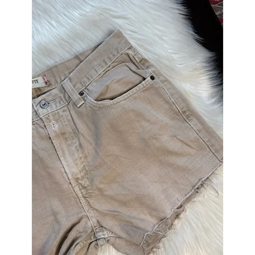 Levi’s 505 Tan Denim Regular Fit Cut Offs
